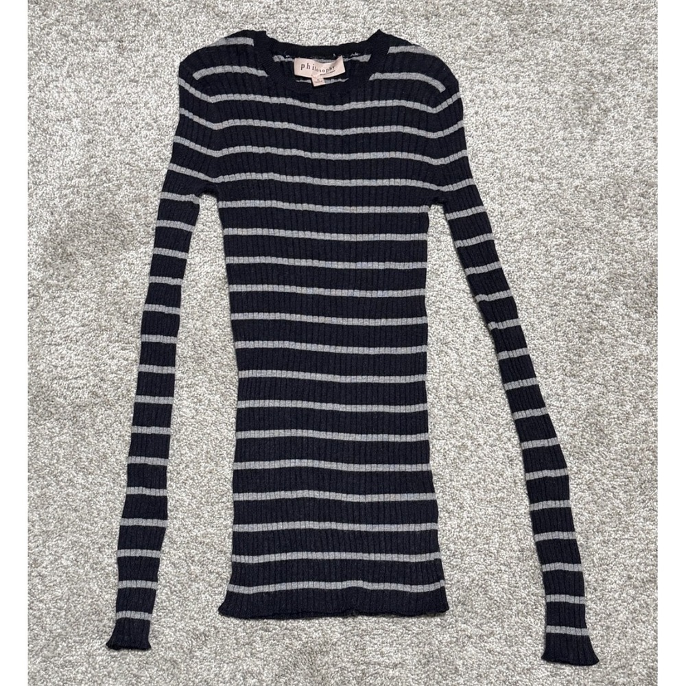 Philosophy Brand Stretch‎ Tight Fit Shirt Striped Small